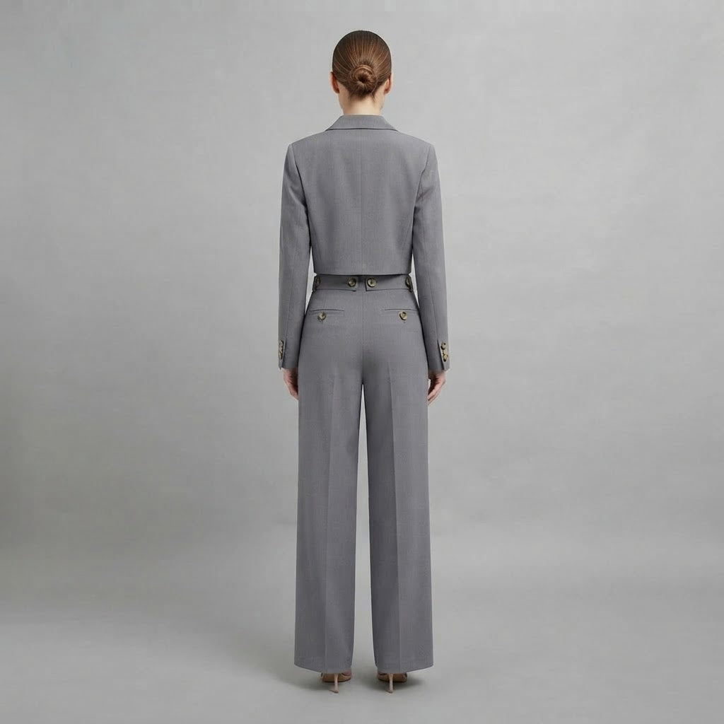 Blazer e pantaloni a gamba larga da donna | Completi pantalone da donna