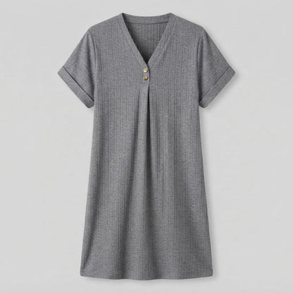 Abito elegante con scollo a V da donna