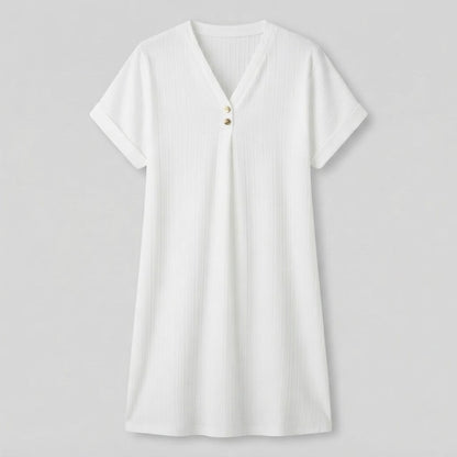 Abito elegante con scollo a V da donna