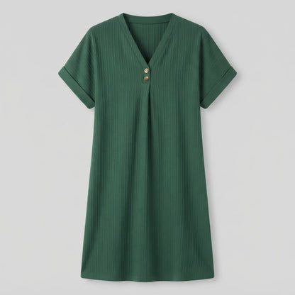 Abito elegante con scollo a V da donna