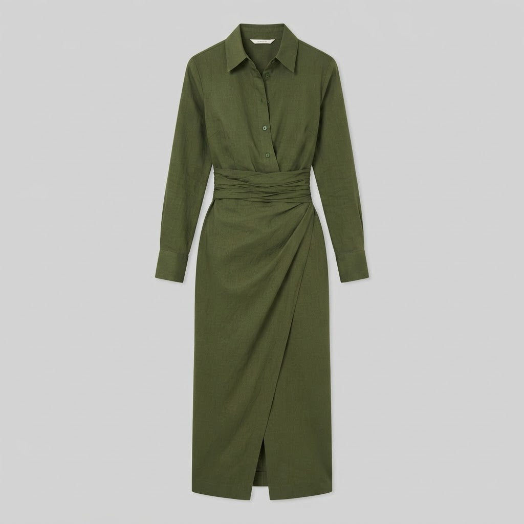 Elegante abito a portafoglio da donna