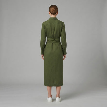 Elegante abito a portafoglio da donna