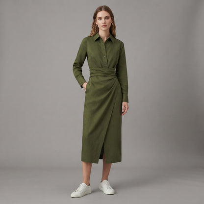 Elegante abito a portafoglio da donna