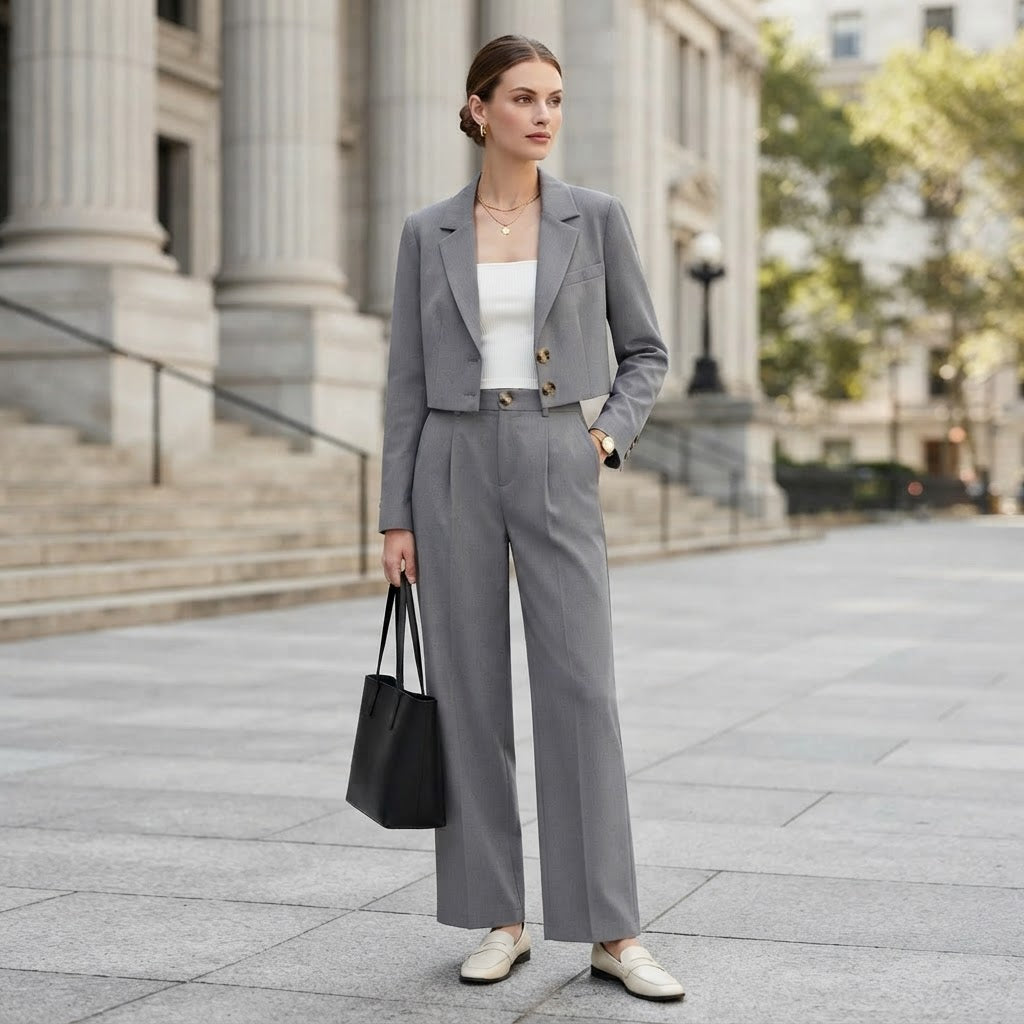 Blazer e pantaloni a gamba larga da donna | Completi pantalone da donna
