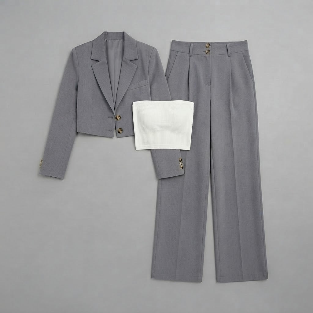 Blazer e pantaloni a gamba larga da donna | Completi pantalone da donna