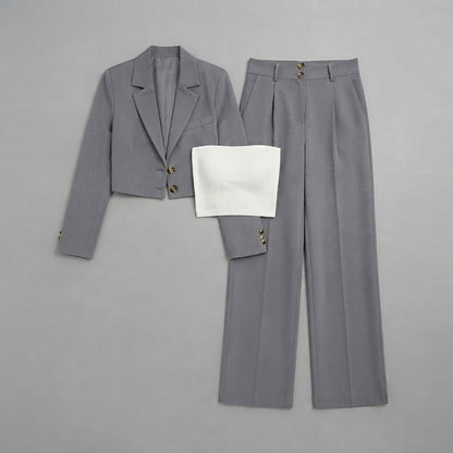 Blazer e pantaloni a gamba larga da donna | Completi pantalone da donna