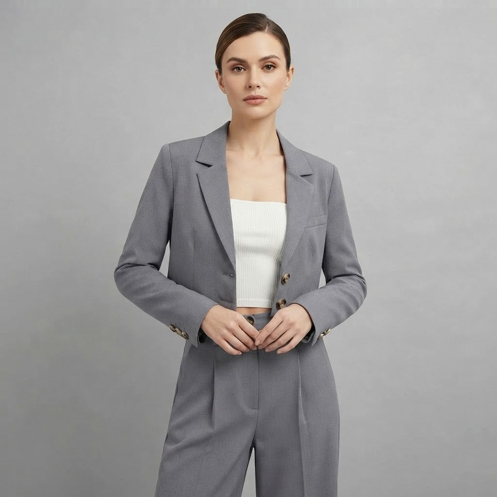 Blazer e pantaloni a gamba larga da donna | Completi pantalone da donna
