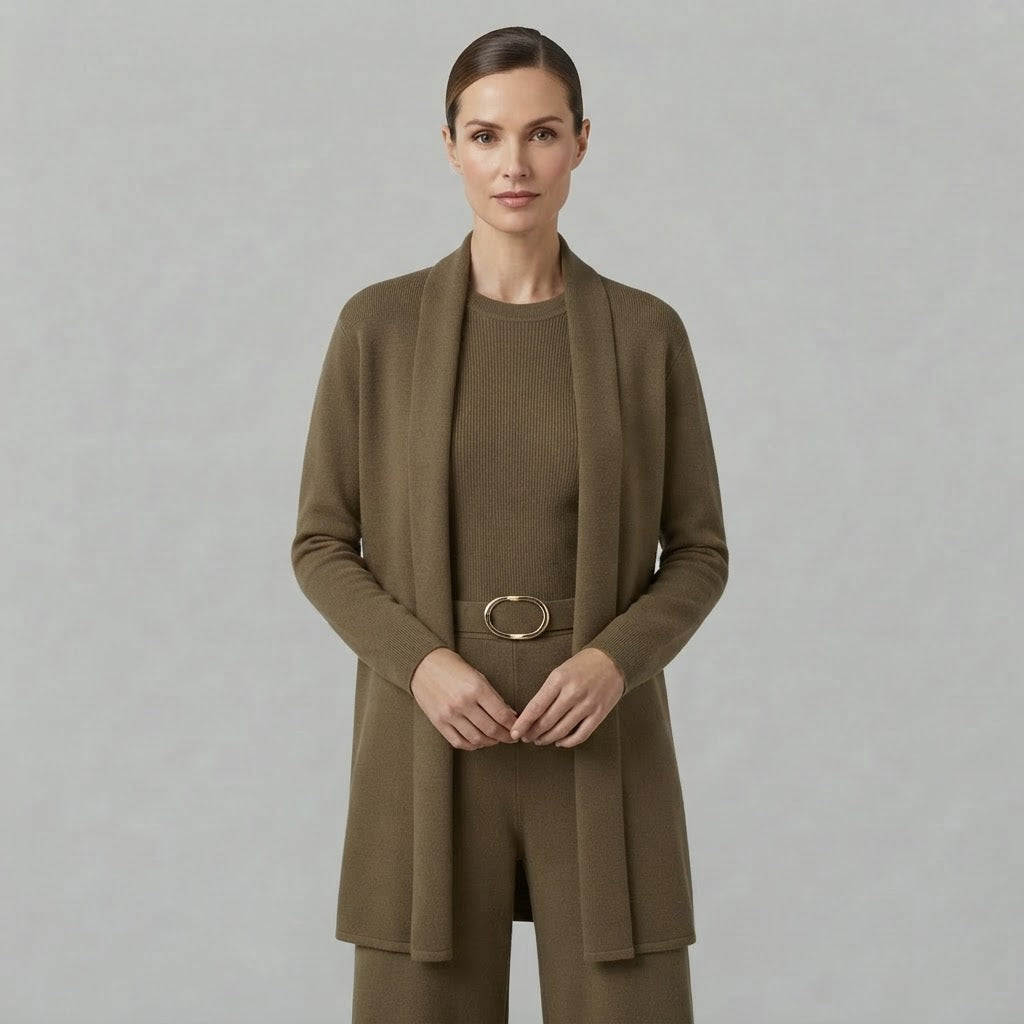 Completo da donna a tre pezzi | Pantaloni a gamba larga
